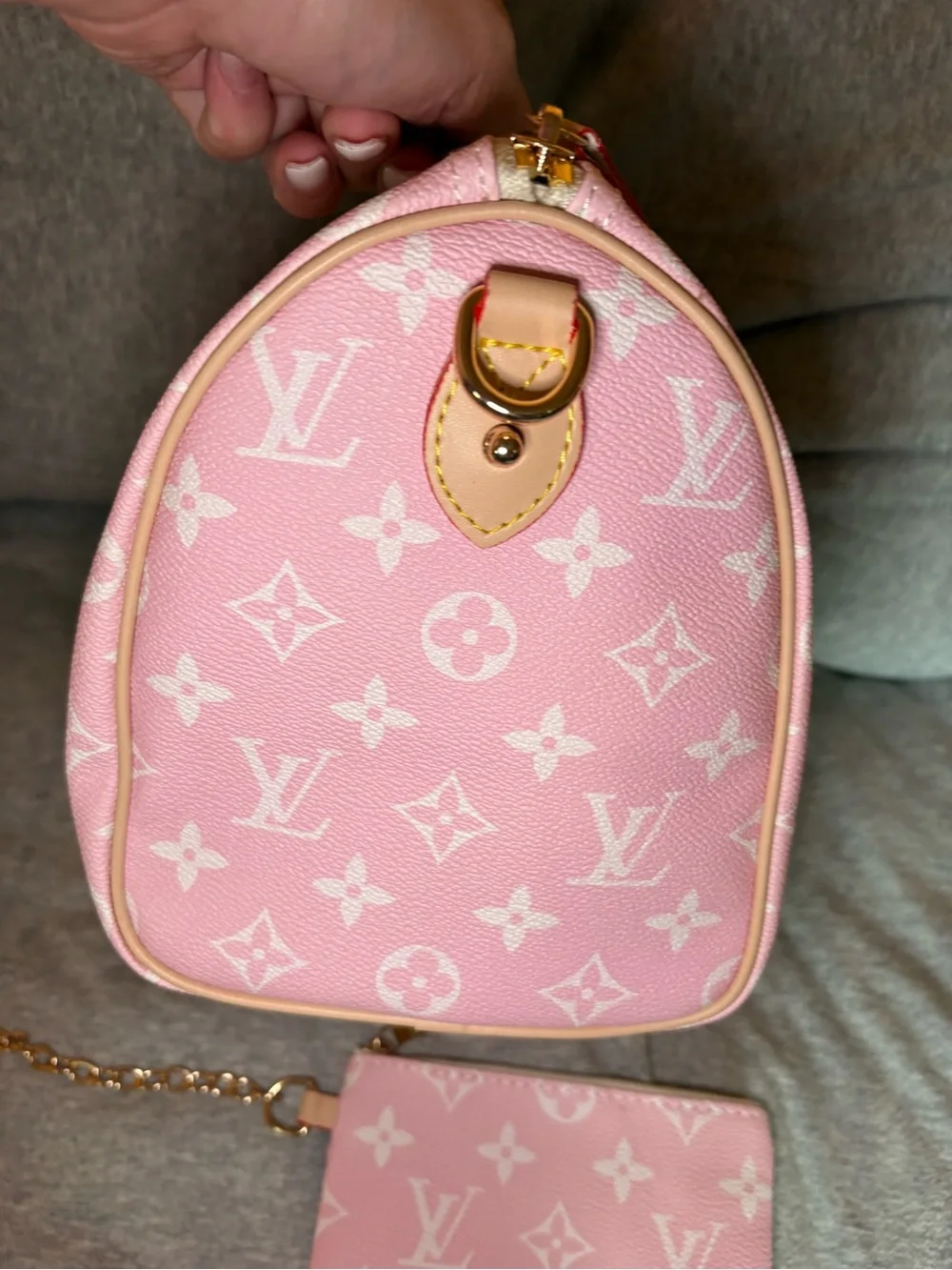Pink satchel